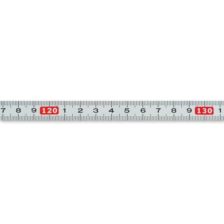 Banda de masurare autoadeziva WoodFan, scala metrica, rezistenta la zgarieturi, 12.5mmx300cm