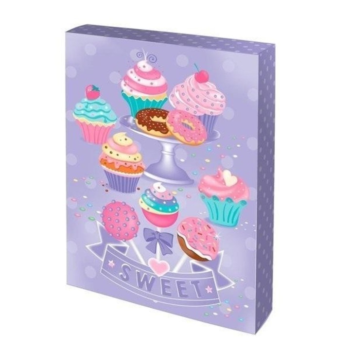 Set pictura cu acuarele, Box Candiy, Model briose, 6 ani+