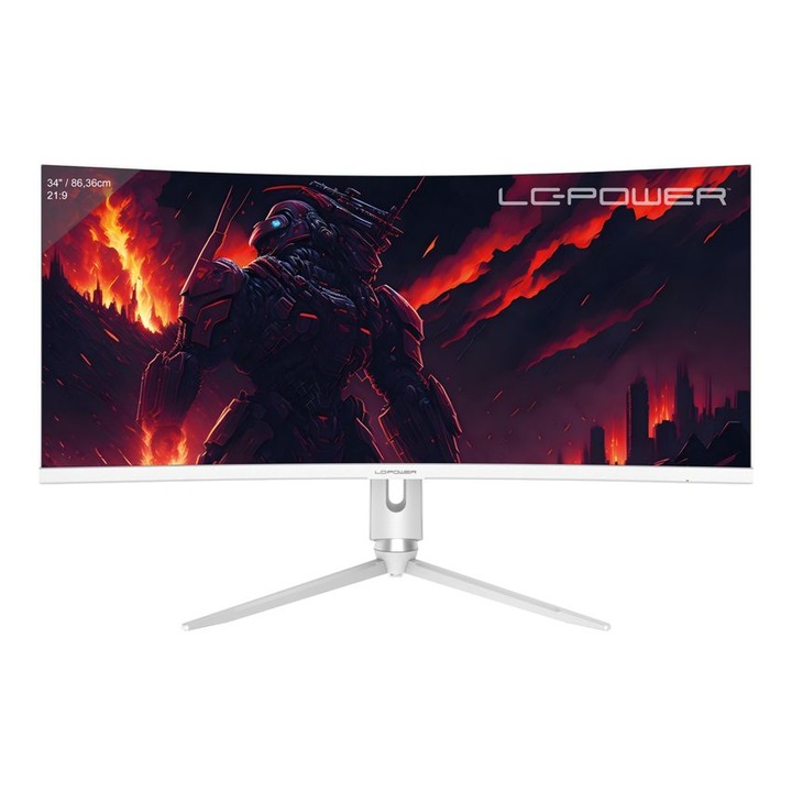 LC Power 34" LC-M34-Q-C-PRO LED Curved, 241508, Monitor