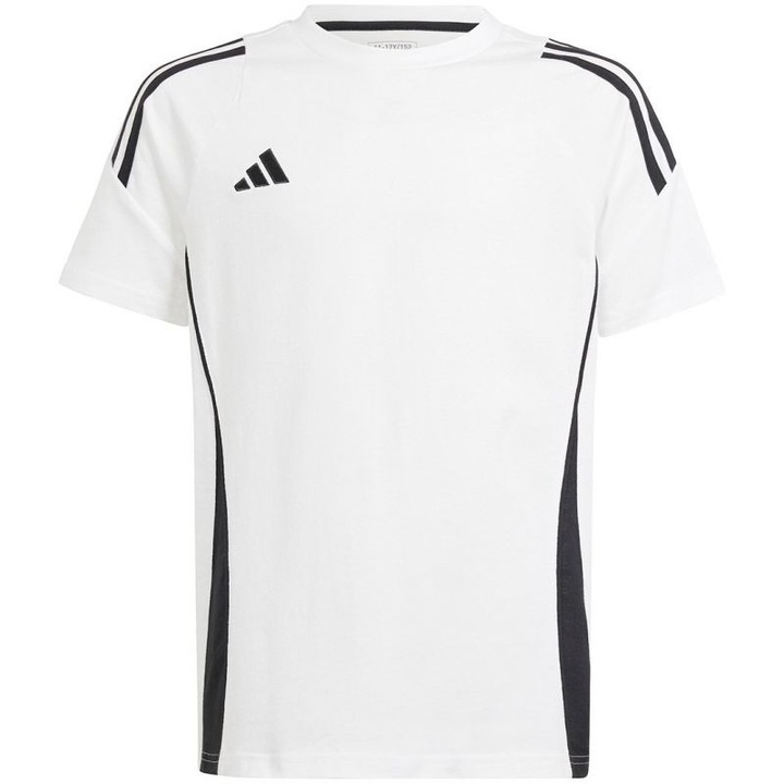 Gyermek sportpóló Adidas Tiro 24 Sweat Jr, pamut, fehér