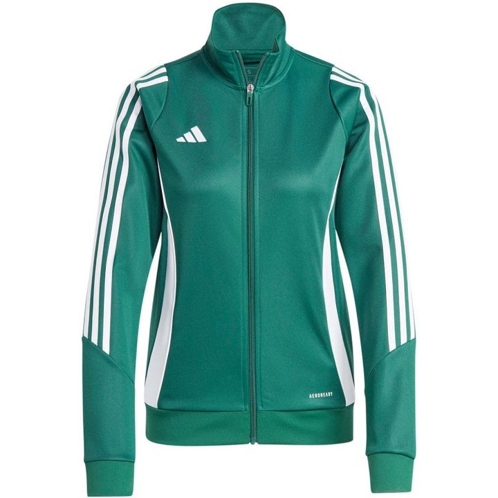 Bluza cu fermoar antrenament Adidas Poliester