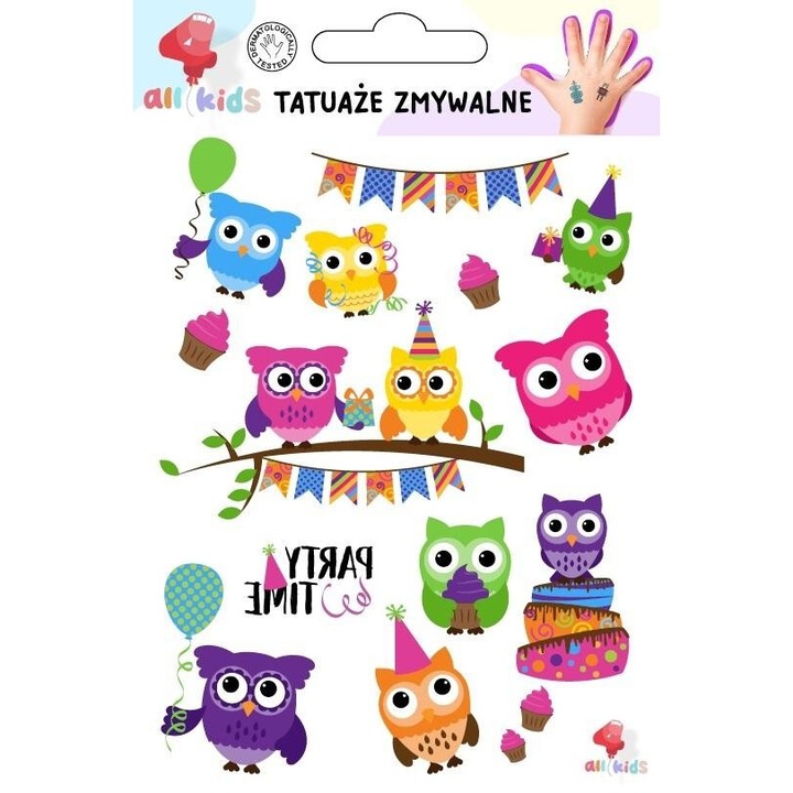Set tatuaje temporare All4Kids, 3+, 148x107mm