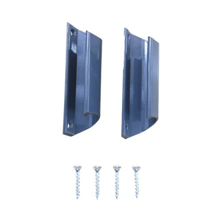 Maner Aluminiu Pentru Plasa Tantari, Gri, Set 2 Buc