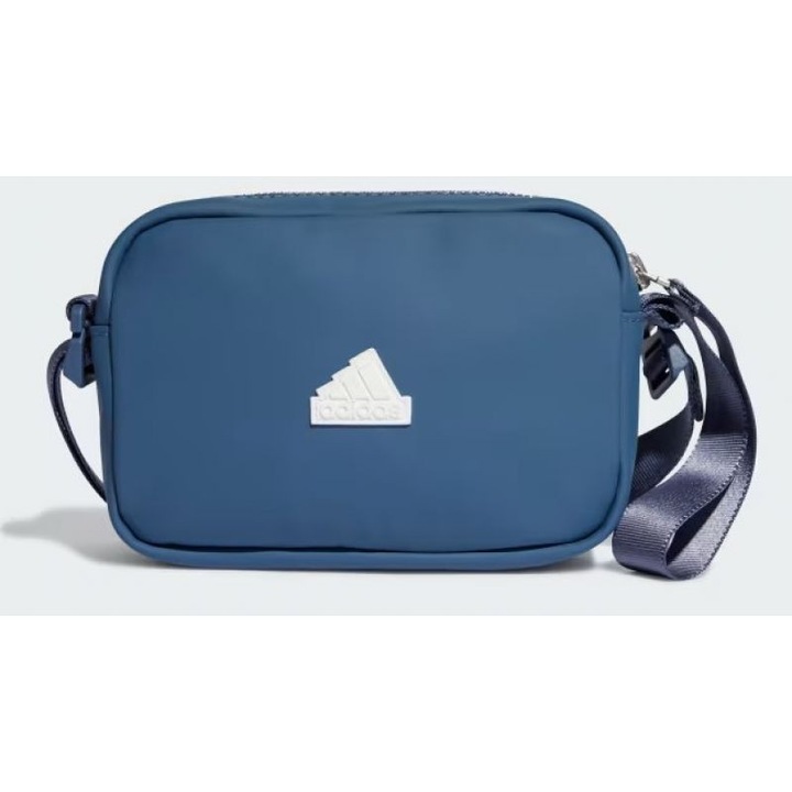 Adidas kézitáska, poliuretán, kék, 26x16,5x8,5 cm