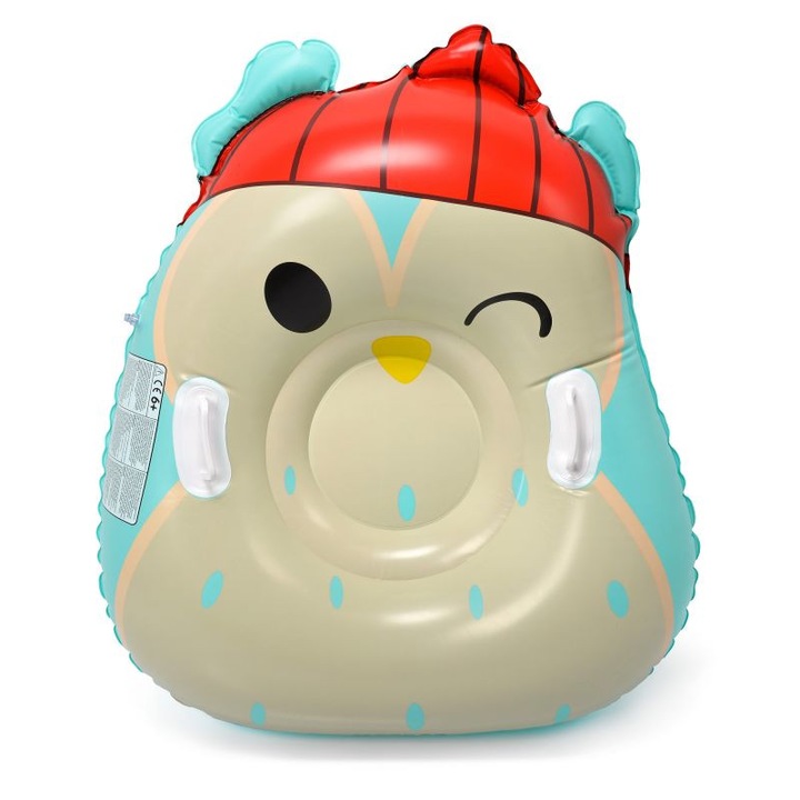 Meteor Owl szánkó, strapabíró PVC, ergonomikus fogantyúk, gyerekeknek, javítókészlet mellékelve