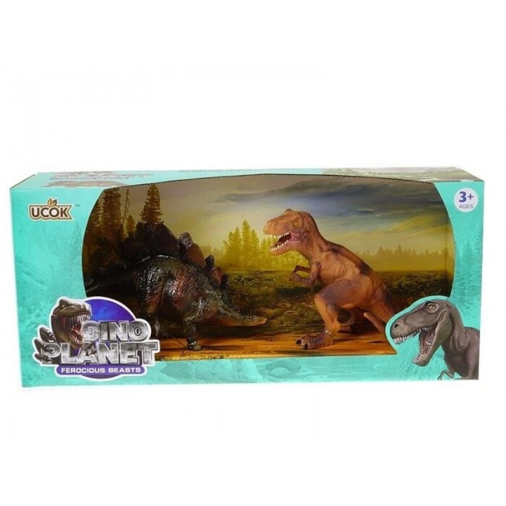 ADAR Dinoszaurusz készlet, 3 darab, 22 cm, 3+ év, dobozban