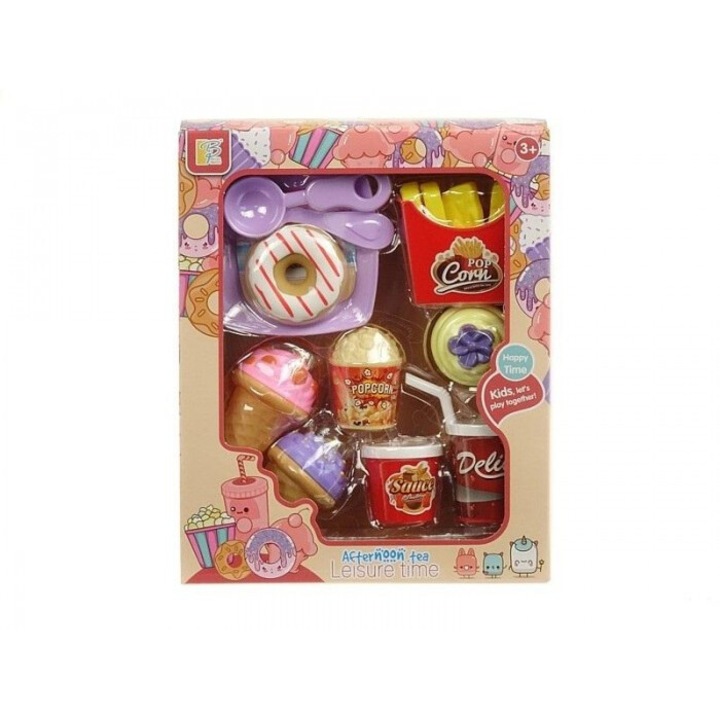 Set de bucatarie pentru copii, Adar, gustari si bauturi, multicolor