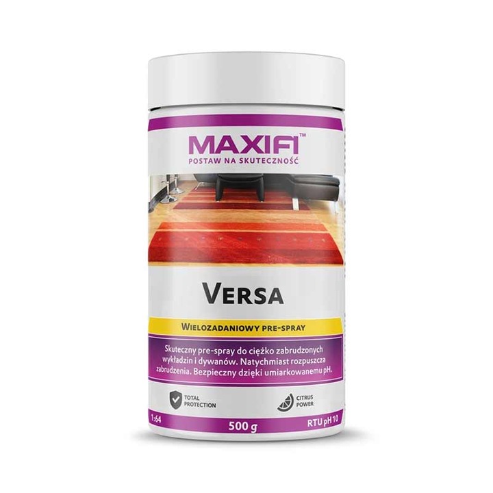 MAXIFI Versa előpermetező szőnyegtisztító oldat, koncentrált, 500g, semleges pH