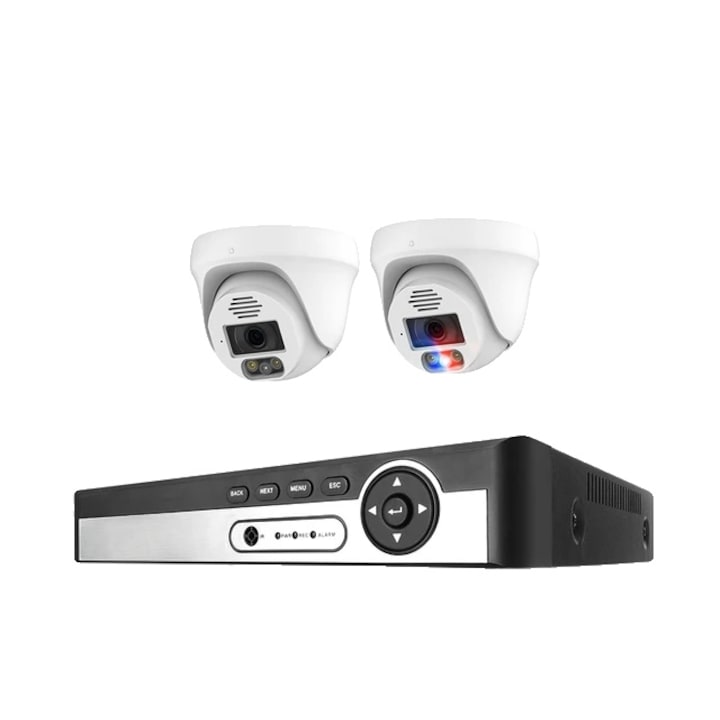 Kit Supraveghere Hiseeu, 16CH NVR, camere duale 6MP, protectie IP66, wireless