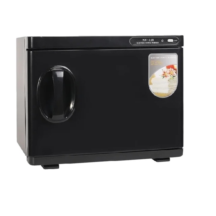 Стерилизатор за кърпи с топлинно сушене и UV светлина, капацитет 23 л, 50-60 бр., черен