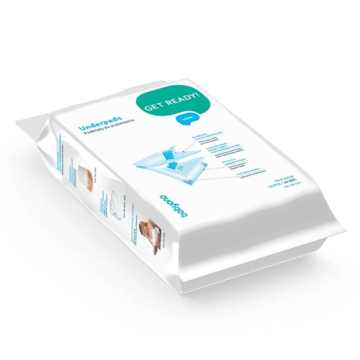 Хигиенни пелени, Babyono, 60x90cm, комплект 10 броя, суперабсорбиращи, водоустойчиви