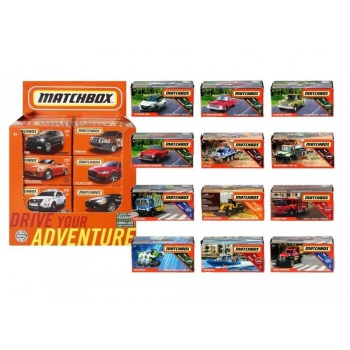 Masinute Matchbox, Mattel, pentru copii 3+, 39x82 mm