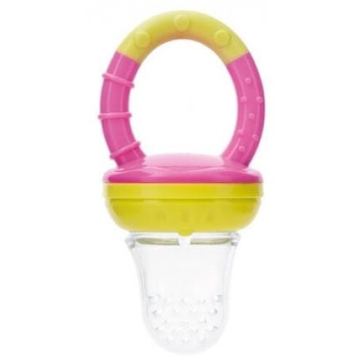 Canpol Babies устройство за хранене на бебе, силикон, розово/жълто, 6 х 12 см