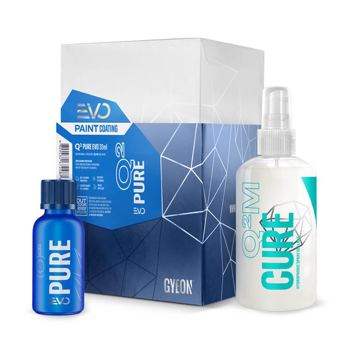 Kit de protectie Gyeon Q2 Pure Evo, 30ml, rezistent la chimicale, efect de adancime