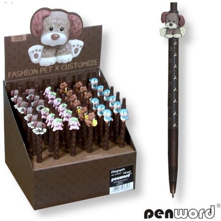 Set 36 pixuri Penword Fashion Pet, 221x182mm, in cutie
