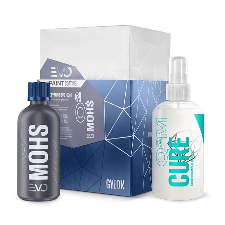 Kit de protectie auto Gyeon Q2 MOHS EVO, polisilazane modificate cu fluor, 100ml