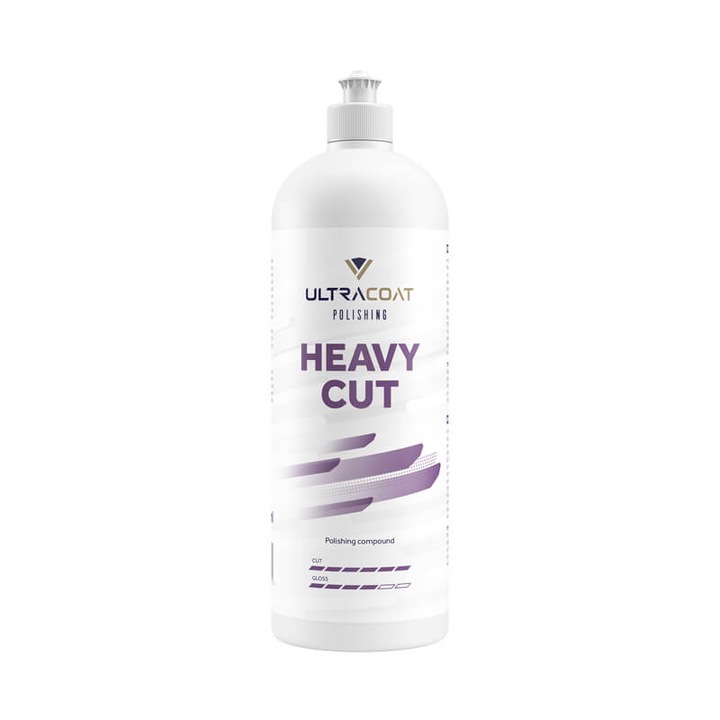 Pasta de lustruit Ultracoat Heavy Cut, 1L, pentru zgarieturi adanci, baza pe apa