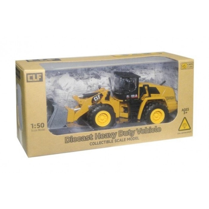 Играчка багер SWEDE, движещи се елементи, цветни светлини, 236x112 мм