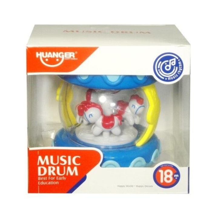 SWEDE интерактивен барабан, светлини и звуци, 141x141 мм