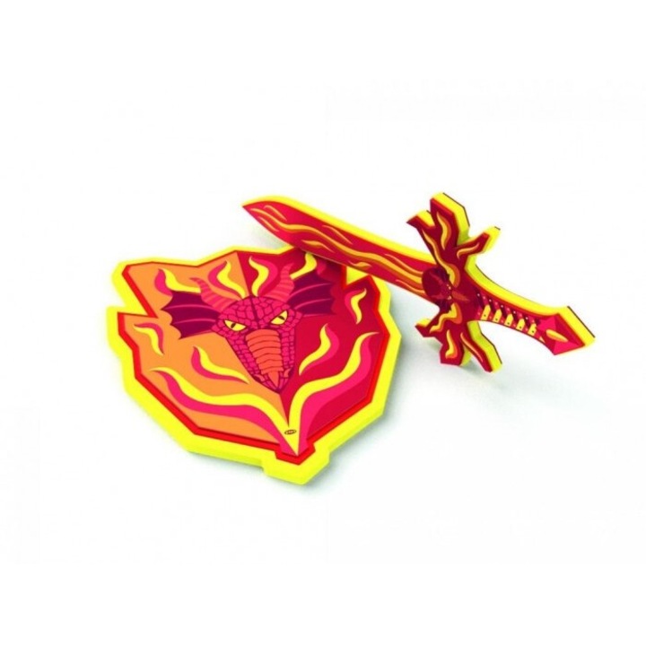 Scut cavaleresc PAPO, 38x30cm, rosu, +3 ani