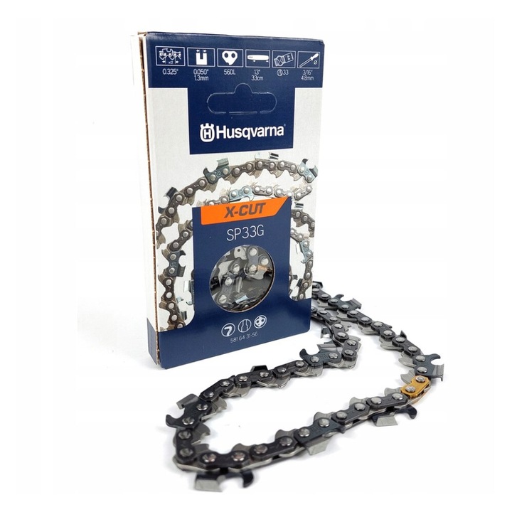 Láncfűrész lánc, kompatibilis: 550 XP Mark II /550 XP G Mark II, Husqvarna, SP33G 1.3mm/.325, 64 lengőkar