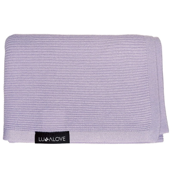 Одеяло за бебе LullaLove, бамбук, дишащо, лавандула, 87x87см