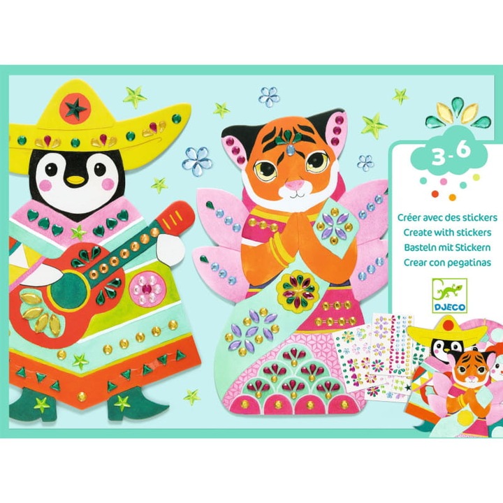 Set de arta, Djeco, Colaje Diamante