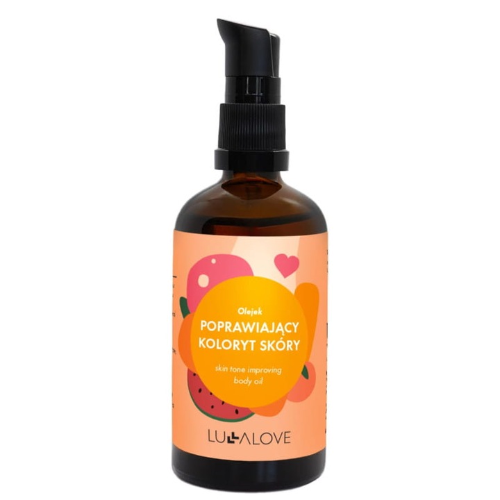 Ulei pentru corp, LullaLove, imbunatatirea nuantei pielii, hidratare, aroma de mango, 100ml