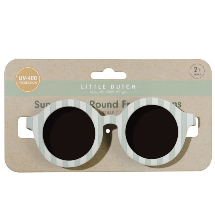 Ochelari de soare copii Little Dutch Fresh Greens, protectie UV-400, 2-5 ani
