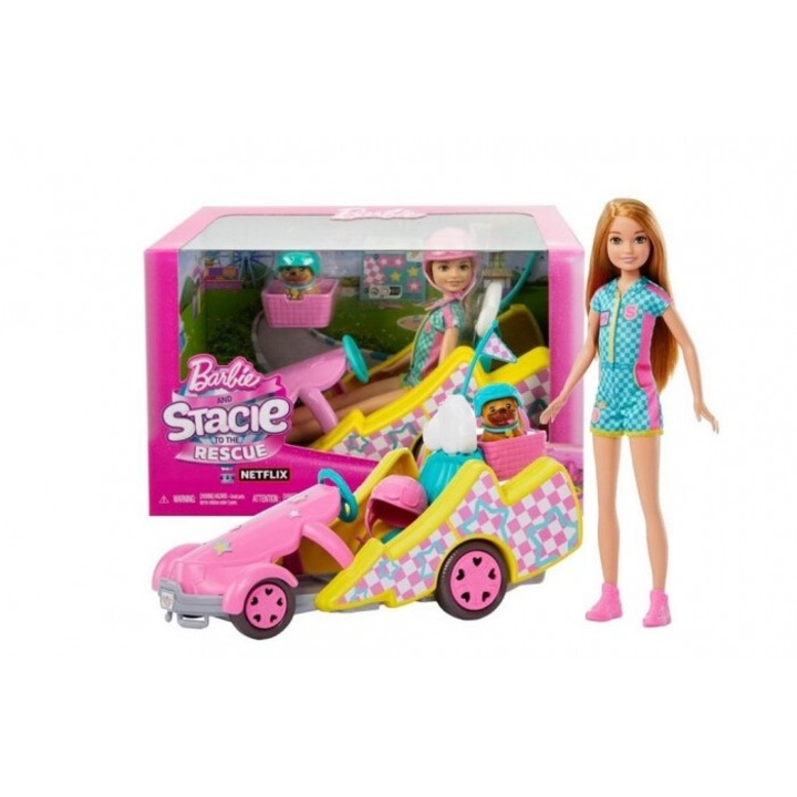 Комплект кола и кукла Барби, Mattel, 256x165 мм, 3+ години