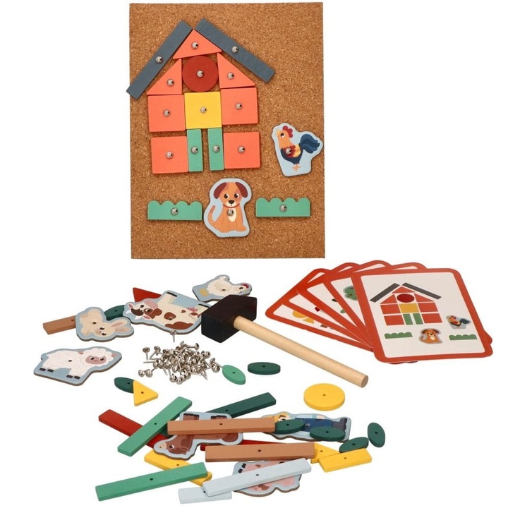 Jucarie interactiva copii, Adam Toys, set 76 elemente, 22.5x17x4cm, pentru 3+ ani