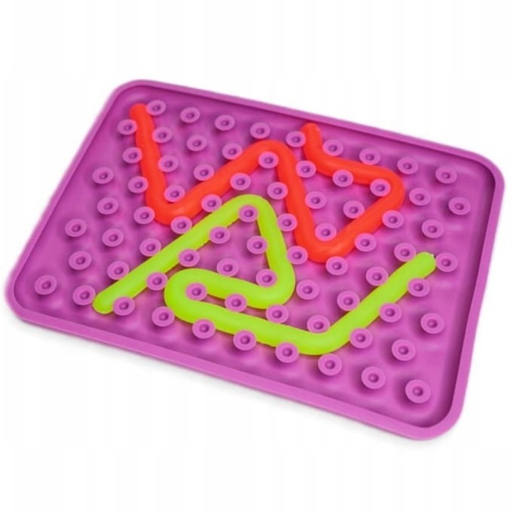 Interaktív játék TULLO WigglyToy, érzékszervi, lila, 3+ év