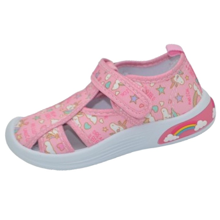 Платнени сандали за момиче American Club TEN-136/24, 107702