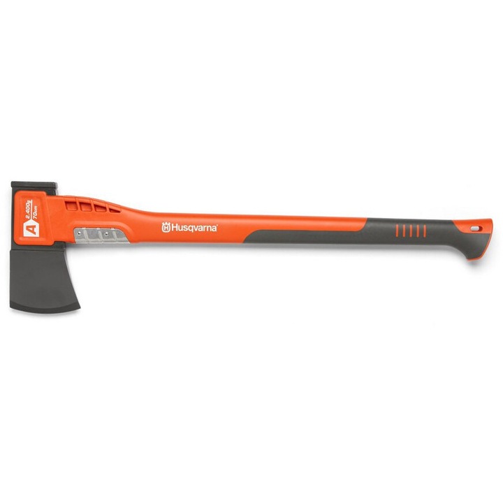Topor Universal, Husqvarna, Inox, Acoperire antiaderenta, Echilibru optim, 70 cm, 2.4 kg, Portocaliu / Gri