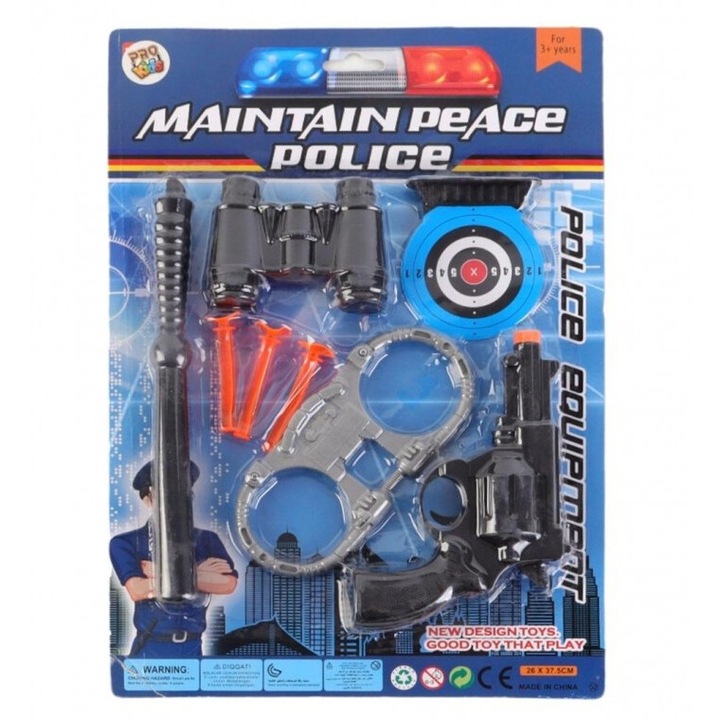 Pro Kids Policeman játékkészlet, 3 év+, 373x263 mm