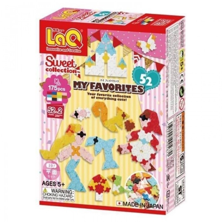 Конструктор LaQ My Favorites, 175 части, многоцветен, 5+, 123x170 mm