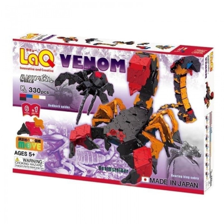 Конструктор LaQ Venom, 330 части, 5 цвята, 6 модела, 5+, 164x245mm