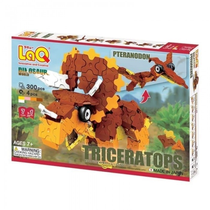 Set de Constructie LaQ, Dinozauri Triceratops&Pteranodon, 300