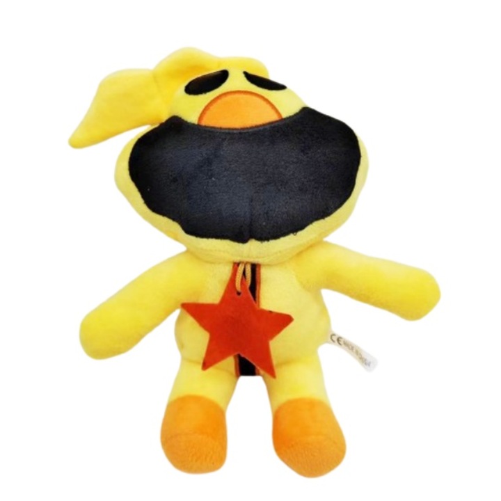 Jucarie de plus Beizhisi, design anime, 30cm Poppy Playtime Smiling Critters, galben