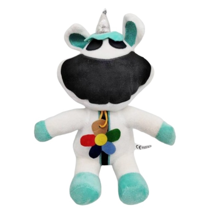 Jucarie de plus beizhisi, animal, 30cm, Blue Bermuda, pentru baieti creaturi zambitoare plush