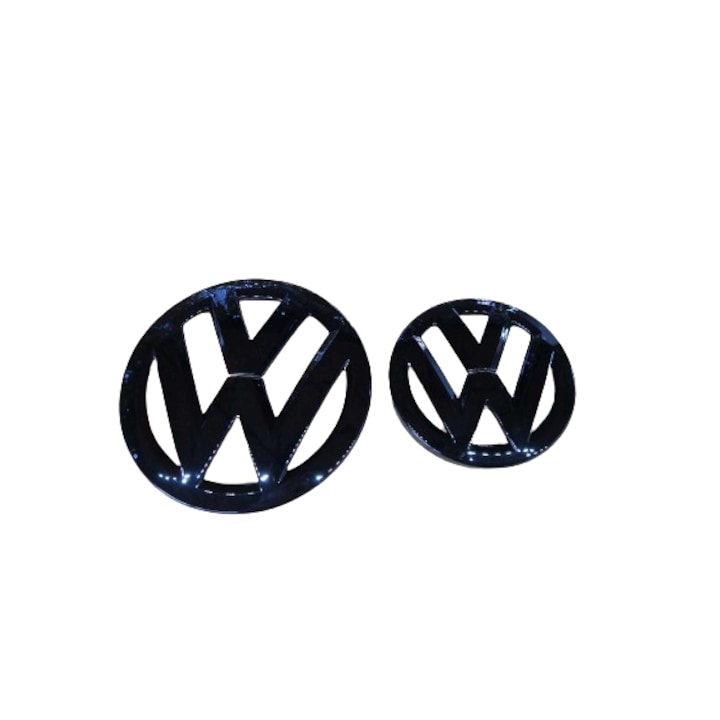 2 db hátsó első embléma készlet Volkswagen VW Passat CC 2013-2018 Facelift modellhez, fényes fekete