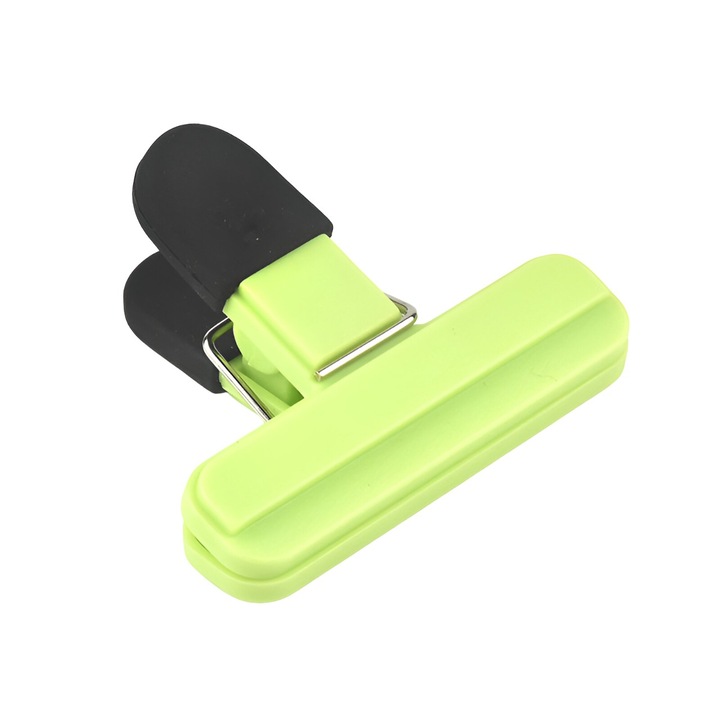 Cleşte multifuncțional pentru sigilarea pungilor, Toolsy, plastic, verde, 7x6.5 cm