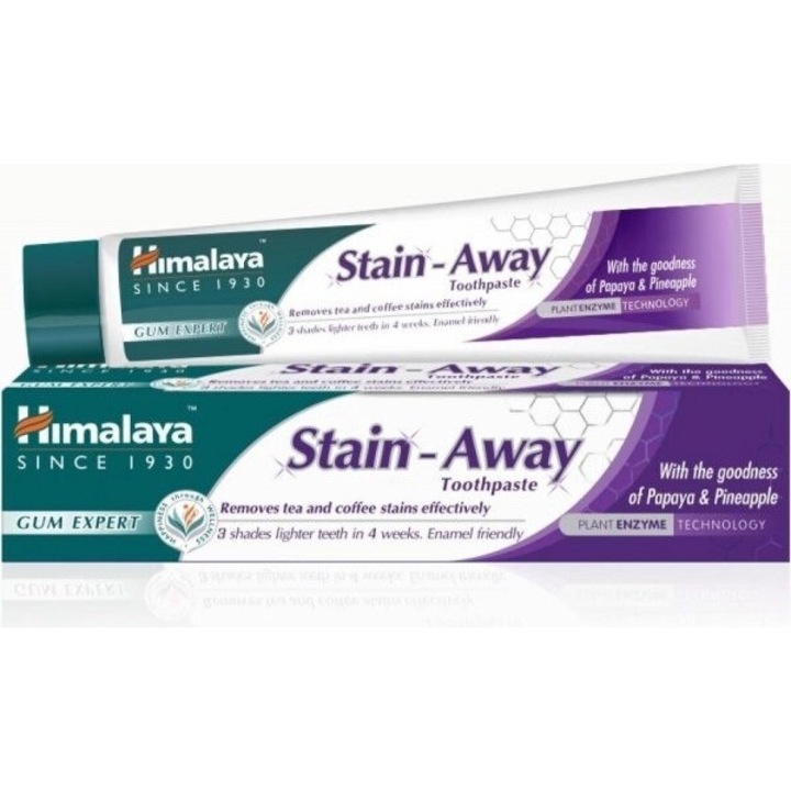 Паста за зъби Himalaya, Stain-Away, Без флуорид, 75 мл