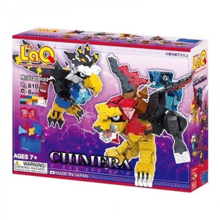 Конструктор LaQ Химера, 810 части, многоцветен, пластмасова кутия, 244x320 мм