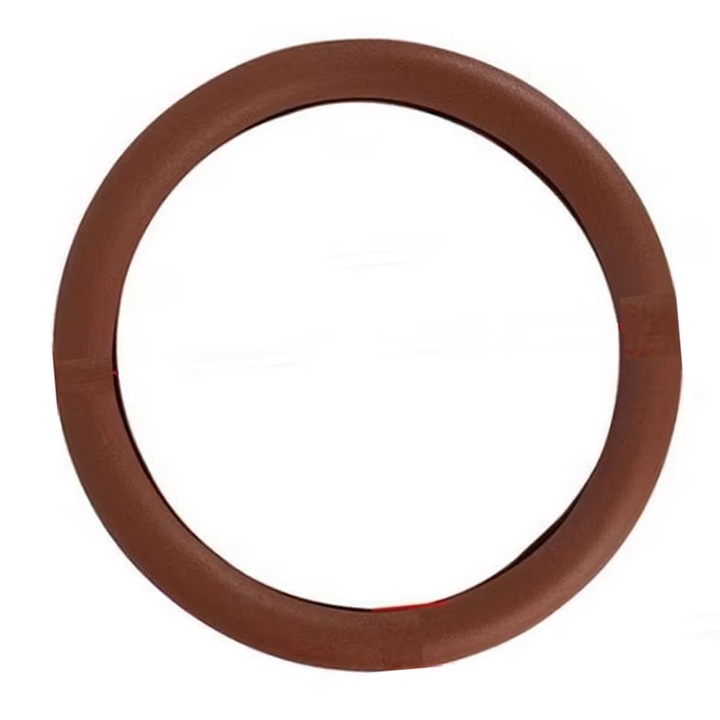 Husa Universala CCmax pentru Volan, Silicon Premium, Elasticitate Sporita, Diametru 33 - 40 cm, Maro