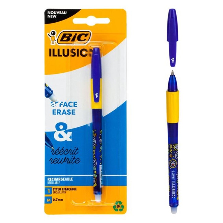 BIC Illusion Blue Eraser, hőérzékeny tintatoll, 0,7 mm