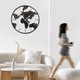 Стенен часовник BlackWorld Modern, Wulnar, черен със златни елементи, 60 см