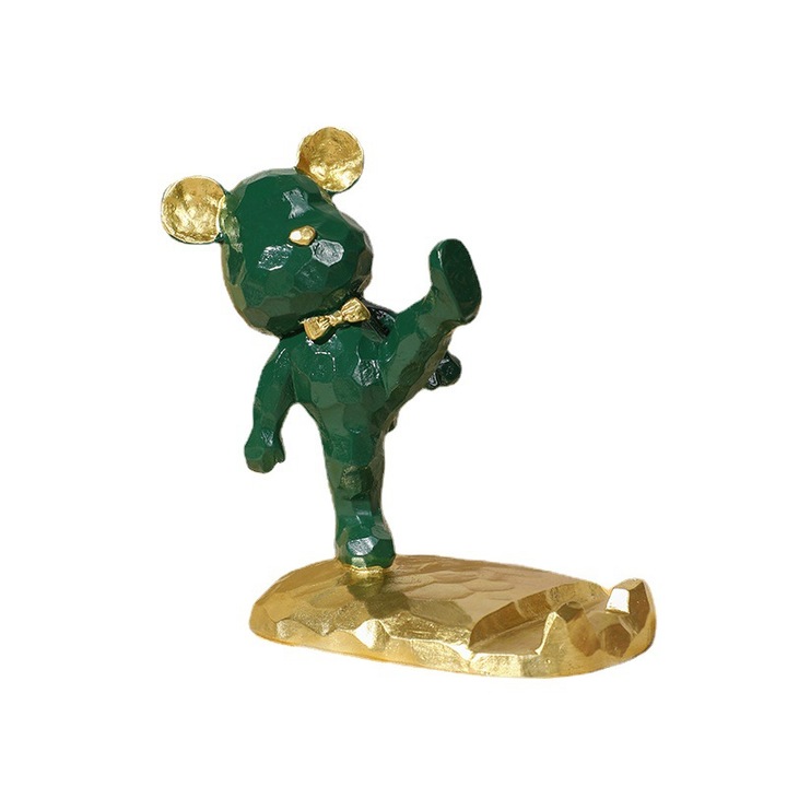 Suport telefon si tableta, design urs, culori mixte, ergonomic, antiderapant