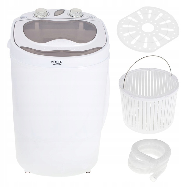 Мини пералня Adler 400W бяла