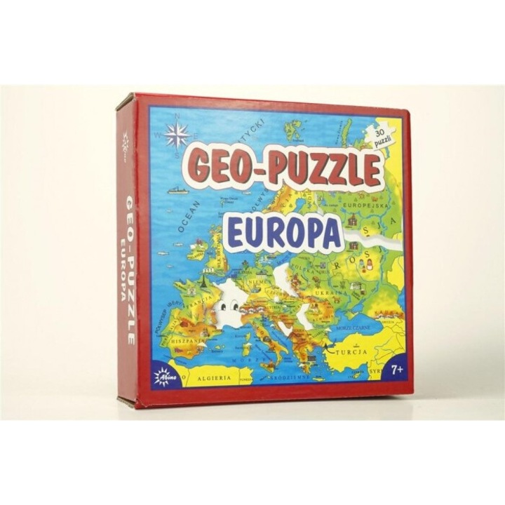 ABINO Europe földrajzi puzzle, 7+, 201x197 mm